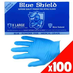 Maxisafe XL Blue Shield Nitrile Disposable Gloves