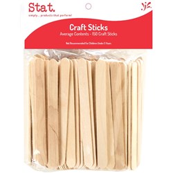 Stat. Plain Wooden Popsticks