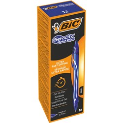 Bic Gelocity Blue 0.7mm Quick Dry Retractable Gel Pen