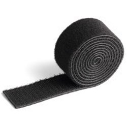 Durable Cavoline Self-Gripping Cable Management Tape 1Mx30mm Black