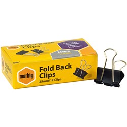 25mm Foldback Clips