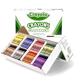 Crayons Crayola Large 400 Asst Classpack 8 Colors