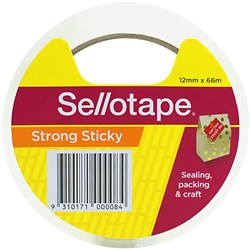 Sellotape 12mmx66m Clear Adhesive Tape