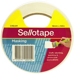 Sellotape #267 18mmx50m Masking Tape