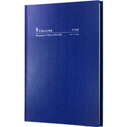 Collins Kingsgrove A5 Day to Page Blue 23/24 Financial Year Diary
