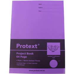 Book Project Protext Poly Plain/18Mm D/Thirds 64Pg Bat