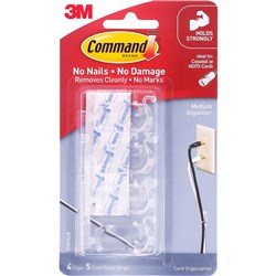 Command Clear 17301 Medium Cord Clip