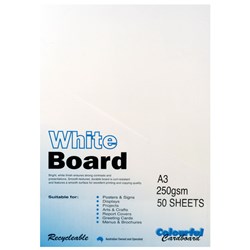 Cardboard A3 250gsm White