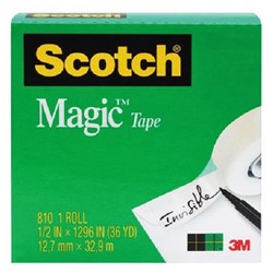 Scotch 810 12mmx33m Magic Tape Boxed