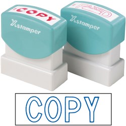 X-Stamper 1006 Blue Copy Self Inking Stamp Self Inking Stamp
