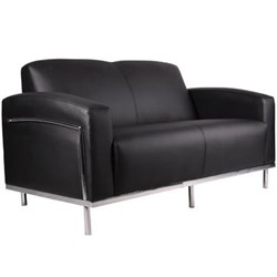 Sienna Black Two Seater Lounge Chair