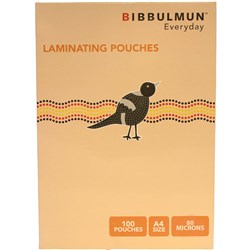 Bibbulmun A4 80 Micron Laminating Pouch