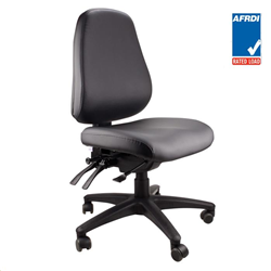 Stateline Endeavor 103 4 Lever Medium Back Black PU Task Chair