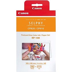 Canon RP108 Selphy Colour Ink Cartridge and Paper Pack