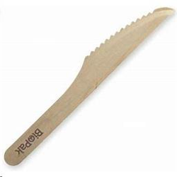 BioPak Wooden 16cm Knife