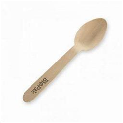 BioPak Wooden 10cm Teaspoon