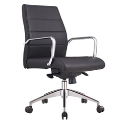 Style Cruz-l Medium Back Black Chair