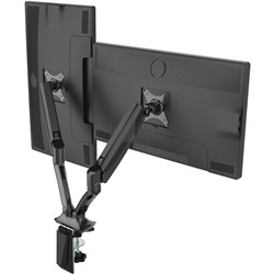 Gladius Black Double Monitor Arm