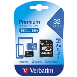Verbatim Sdhc Memory Cards Sdhc Card 32Gb (Class 10)