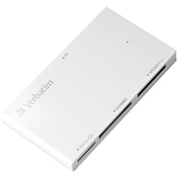 Verbatim White 4 In 1 Card Reader