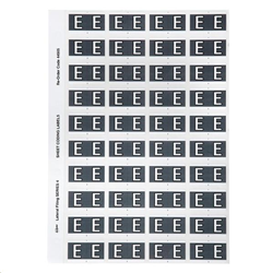 Codafile CL25 Alpha Colour Coding Label Black "E"