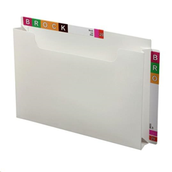 Avery White Twin Tab Pocket  40mm Expansion