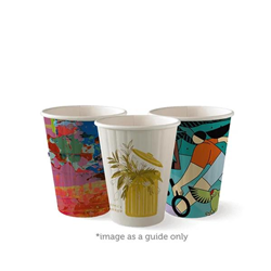 BioPak Art Series 255ml/8oz Double Wall Cup