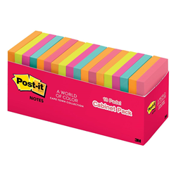 Post-It Capetown 654-18CTCP 76 x76 mm Assorted Cabinet Pack Notes