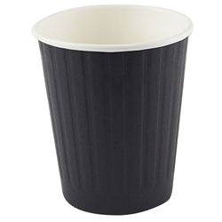 Charcoal Triple Wall 237ml/8oz Disposable Paper Cups