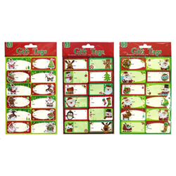 Xmas Deluxe Self Adhesive Gift Tags