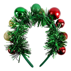 Xmas Baubles & Tinsel Headband