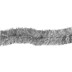 Xmas Extra Thick Lux Silver 2m Tinsel
