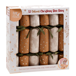 Xmas Printed Foil Bon Bons 31x5cm Assorted