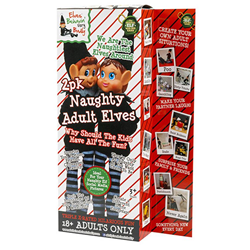 Xmas Naughty Adult 39cm Boy & Girl Mixed Black Xmas Elves