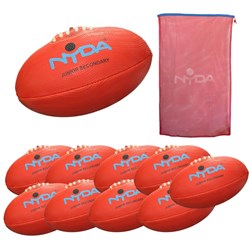 NYDA AFL Ball Kit Junior Secondary Red