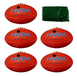 NYDA AFL Ball Kit Senior Secondary Red