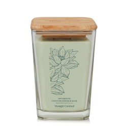 Yankee Well Living Optimistic Lotus Blossom & Aloe Large Candle