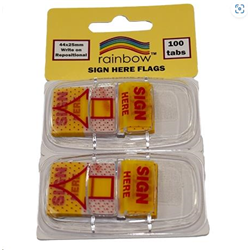 Rainbow Sign Here Repositional Flags
