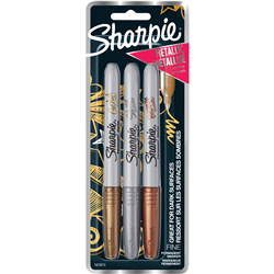 Sharpie Metallic Marker Fine Point Permanent Assorted