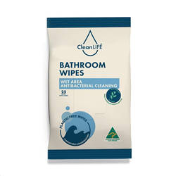 CleanLife Antibacterial Bathroom Wipes   