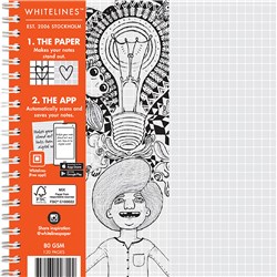 Whitelines Spiral Notebooks - Soft Cover A5 120 Page Lined
