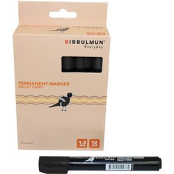 Bibbulmun 270 1-3mm Black Permanent Bullet Marker