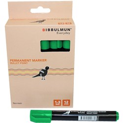 Bibbulmun 270 1-3mm Green Permanent Bullet Marker
