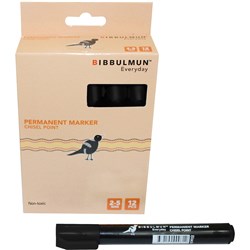 Bibbulmun Permanent Markers 271 Chisel Tip 2-5mm Chisel Black