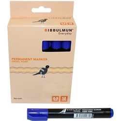 Bibbulmun Permanent Markers 271 Chisel Tip 2-5mm Chisel Blue