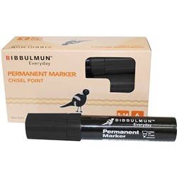 Bibbulmun Permanent Markers 810 Chisel Tip 5-14mm Chisel Black