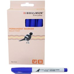 Bibbulmun 100 1-2mm Blue Permanent Bullet Marker