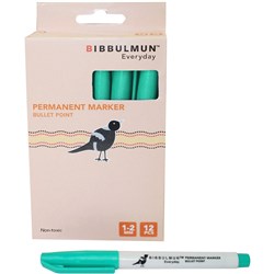 Bibbulmun 100 1-2mm Green Permanent Bullet Marker