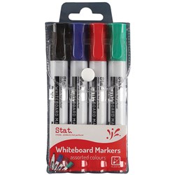 Stat. Asst Colour Wallet 4 Whiteboard Markers