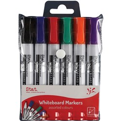 Stat. Asst Colour Wallet 6 Whiteboard Markers